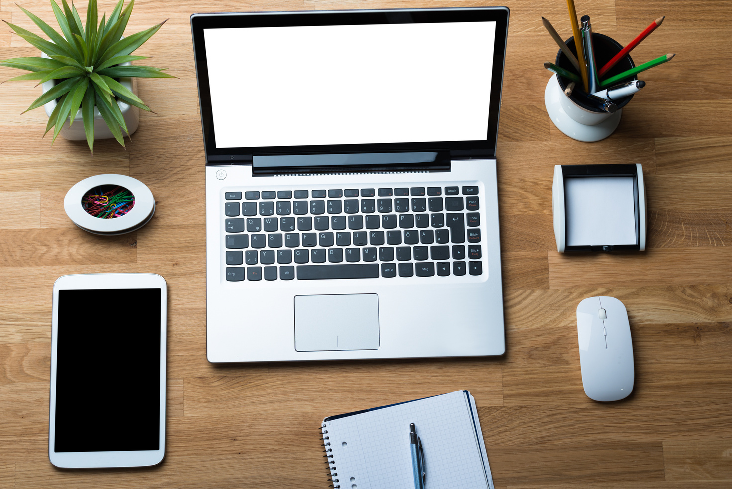 Technologies With Office Supply On Desk